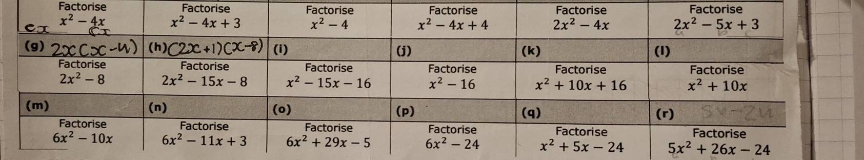 Factorise Factorise