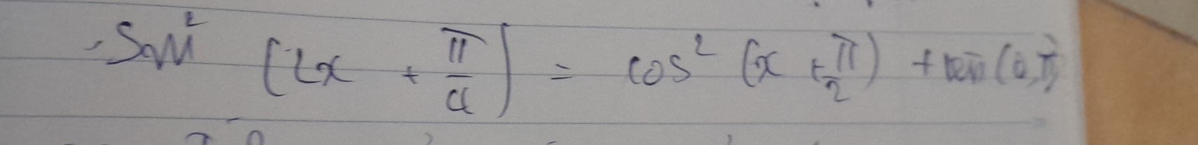 Sromega^2_M (Lx+ π /4 )=cos^2(x+ π /2 )+Rπ (0,π )