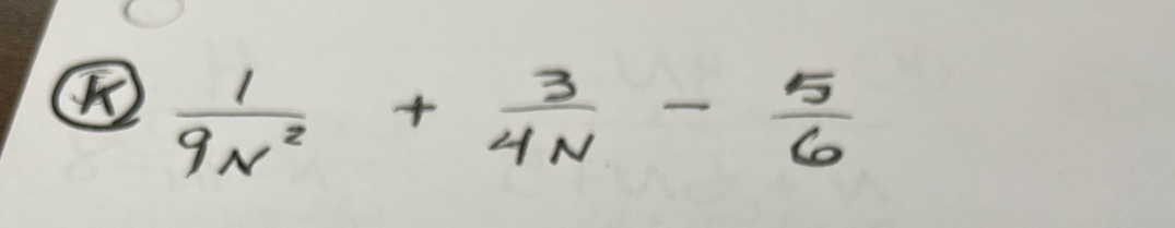  1/9N^2 + 3/4N - 5/6 