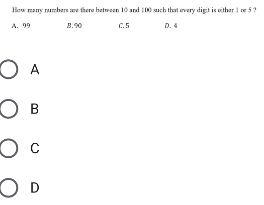 Solved: How many numbers are there between 10 and 100 such that every ...