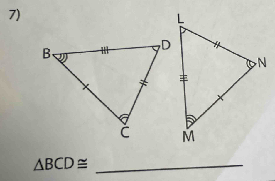 △ BCD≌