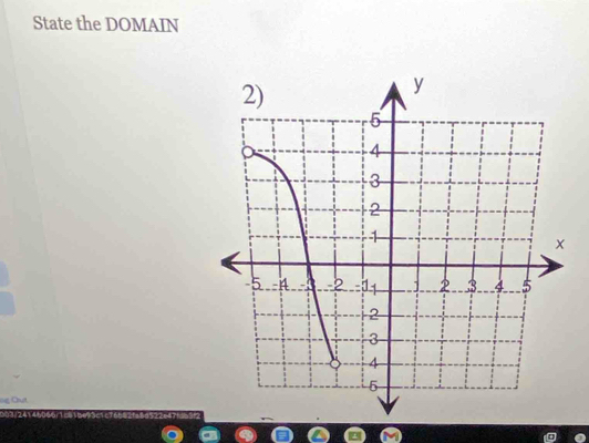 State the DOMAIN