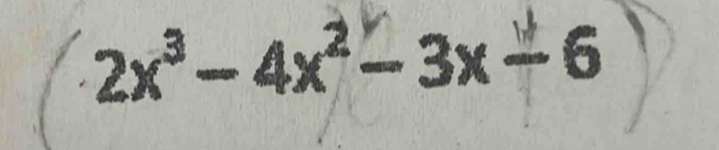 2x³ − 4x² − 3x - 6