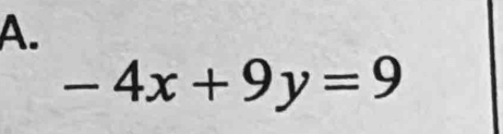 -4x+9y=9