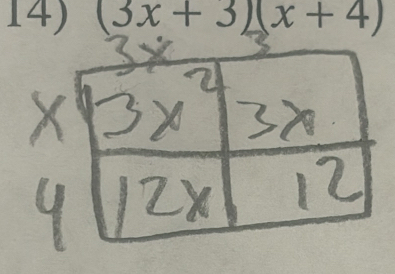 (3x+3)(x+4)