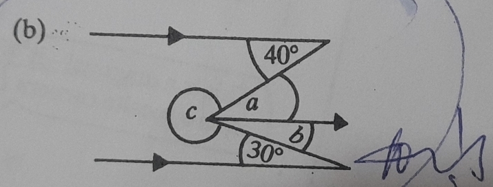 40°
C a
6
30°