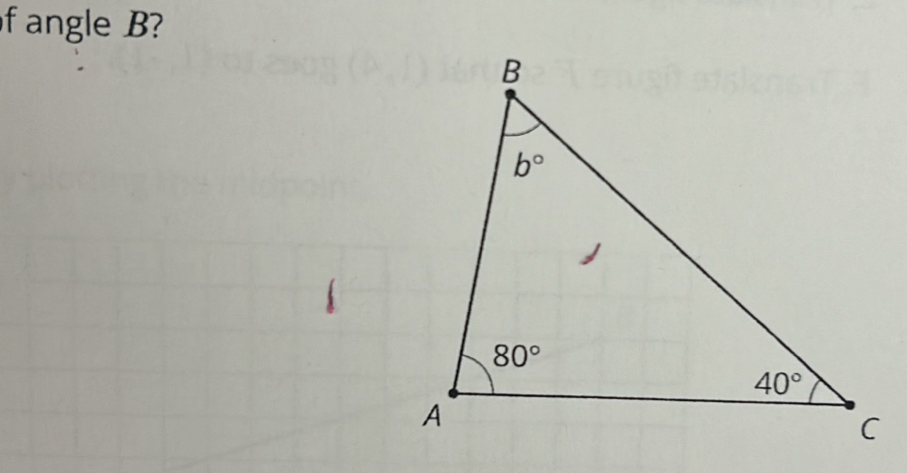 angle B?