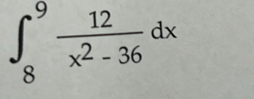 ∈t _8^(9frac 12)x^2-36dx