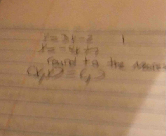 r=3r-2
x=-8x+3
round to the Apares
(x,r)=6,3