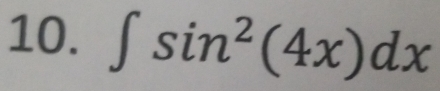 ∈t sin^2(4x)dx