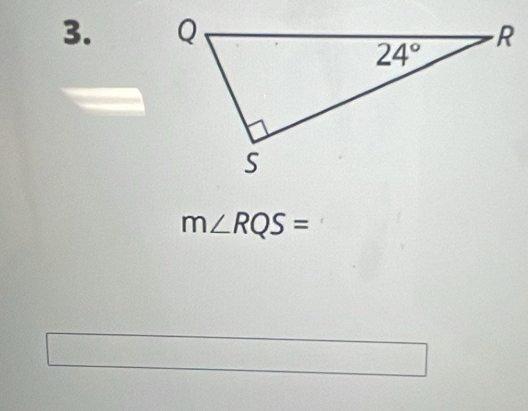 m∠ RQS=