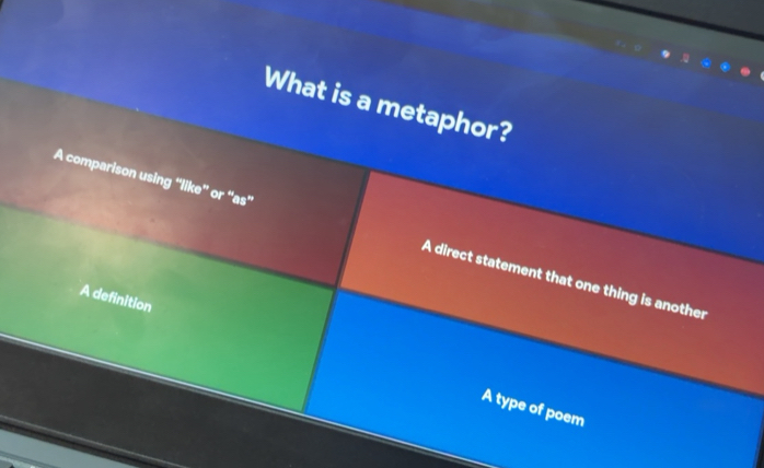 Solved: What is a metaphor? A comparison using “like” or “as” A direct ...