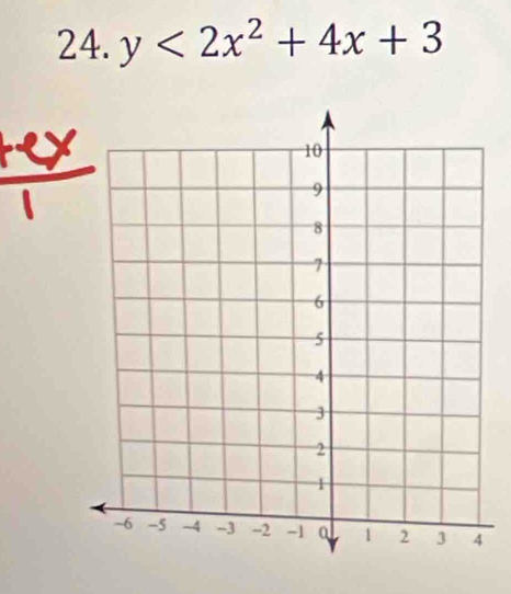 y<2x^2+4x+3