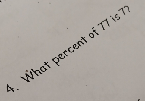 What percent of 77 is