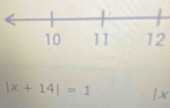 12
|x+14|=1
It