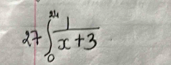 27∈t _0^((24)frac 1)x+3