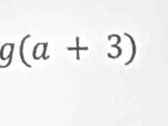 g(a+3)