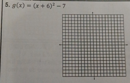 g(x)=(x+6)^2-7