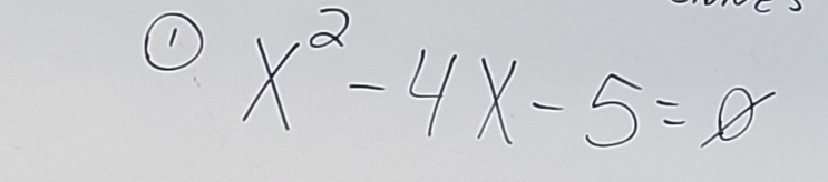 ① x^2-4x-5=θ