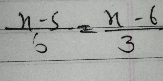  (n-5)/6 = (n-6)/3 