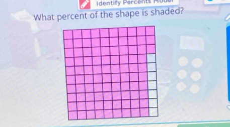 What percent of the shape is shaded?