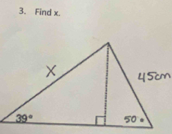 Find x.