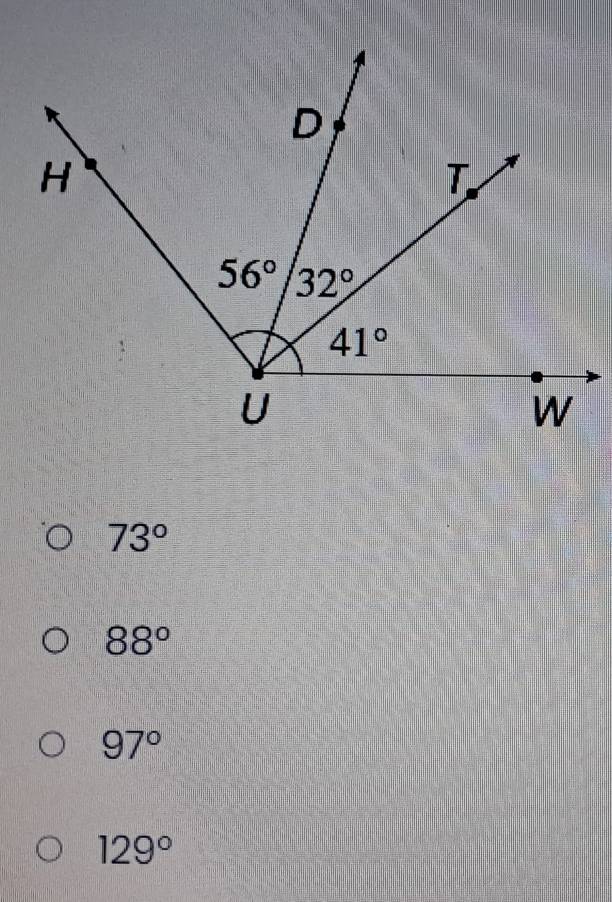 73°
88°
97°
129°