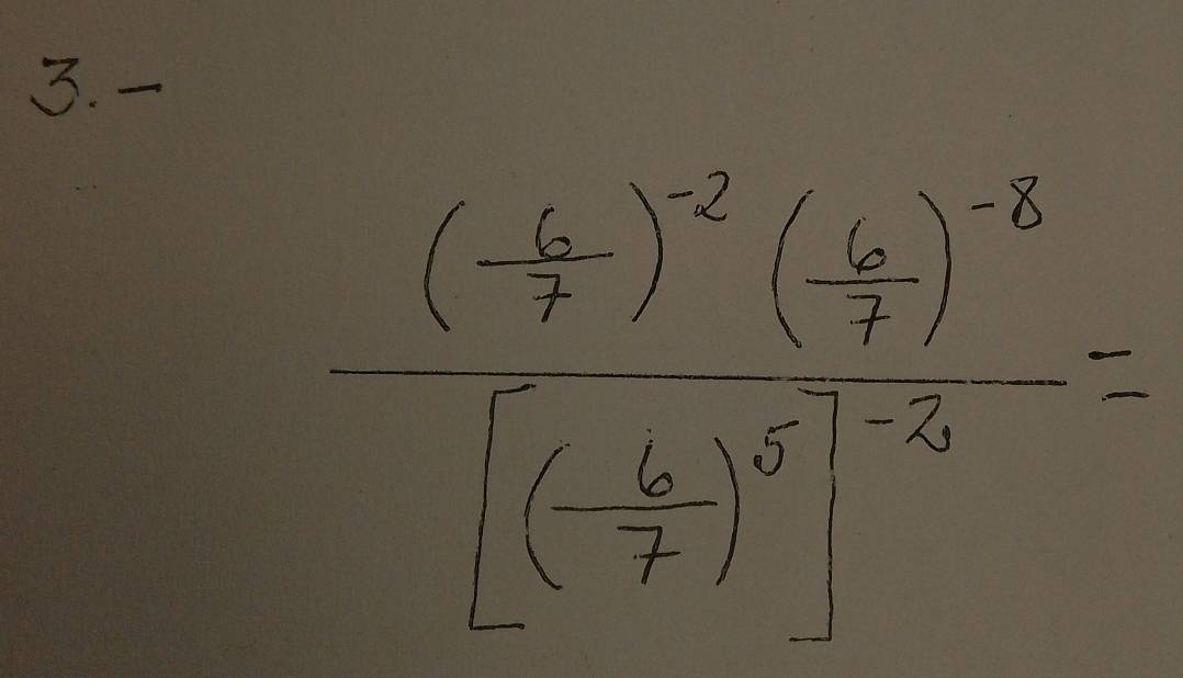 frac (- 3/7 )^-5)^2^(-8))-67)^(frac -12)^