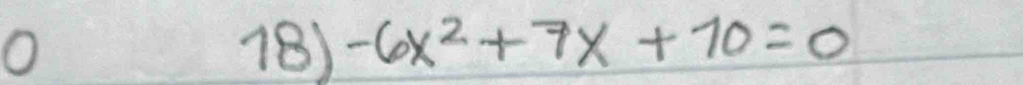 -6x^2+7x+70=0