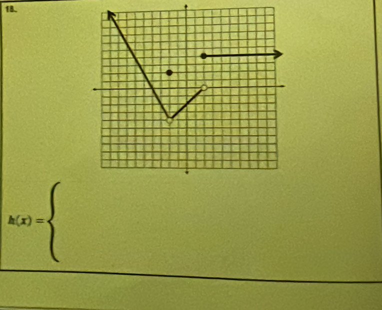 h(x)=beginarrayl endarray. =□°