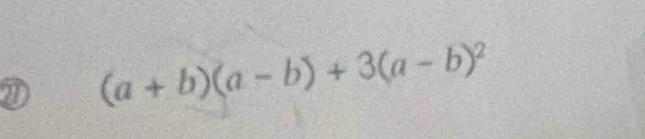 (a+b)(a-b)+3(a-b)^2