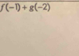 f(-1)+g(-2)