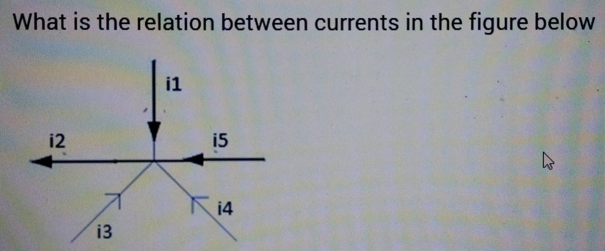 What is the relation between currents in the figure below