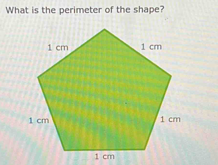 What is the perimeter of the shape?