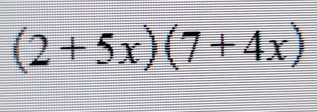 (2+5x)(7+4x)