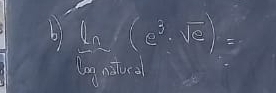 lim (e^3· sqrt(e))=
lng ntuca