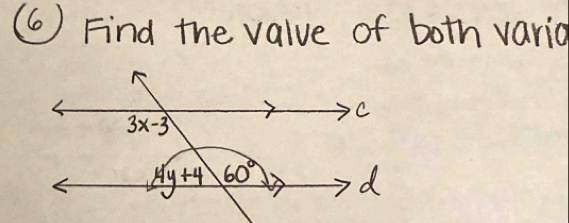 (6) Find the value of both vario