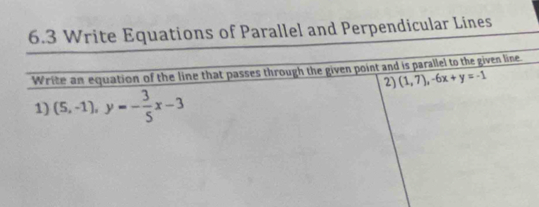 rpendicular Lines