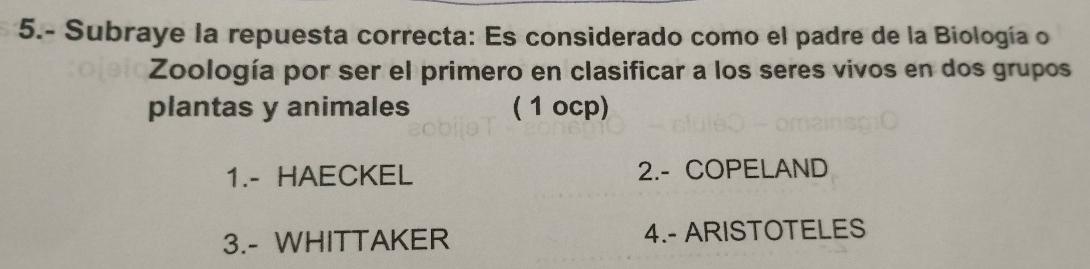 Resuelto:5.- Subraye la repuesta correcta: Es considerado como el padre ...