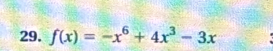 f(x)=-x^6+4x^3-3x