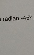 radian -45°