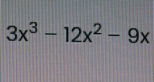 3x^3-12x^2-9x