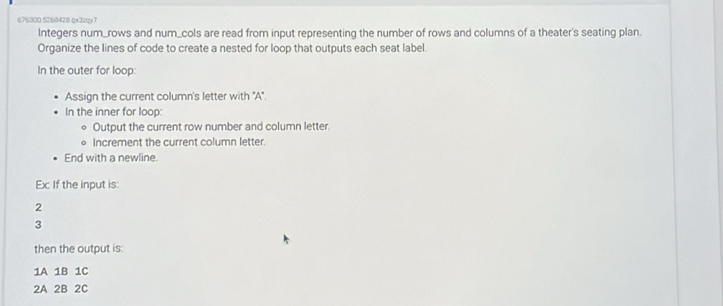 Solved: 676300.5268428 ax3zqy7 Integers num_rows and num_cols are read ...