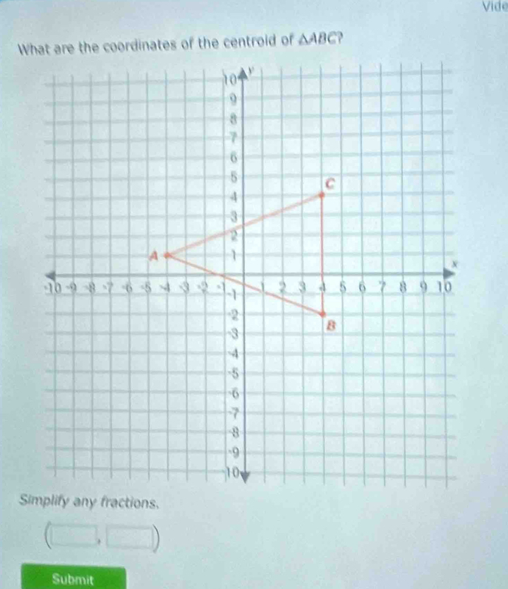 Vide
△ ABC. 
Submit
