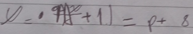 V=p+|f+1|=p+8