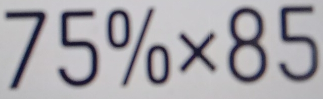 75% * 85