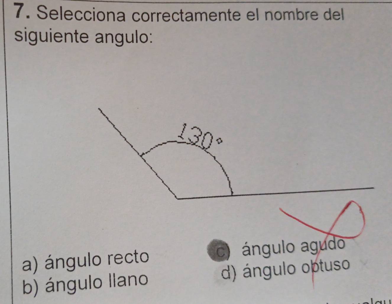 Resuelto:Selecciona correctamente el nombre del siguiente angulo: a ...