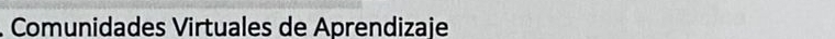 Comunidades Virtuales de Aprendizaje