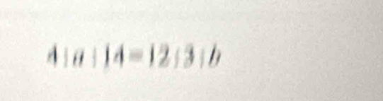 A:a:14=12:3:b