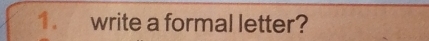 write a formal letter?